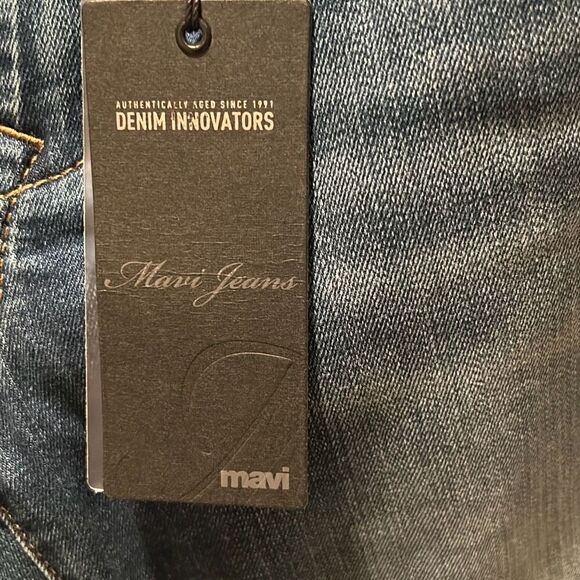 Mavi Alexa Womens Size 27 Jeans Blue Mid Rise Skinny Distressed Medium Wash NWT - Picture 4 of 11
